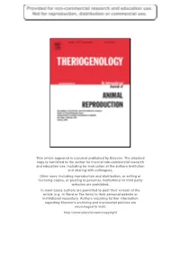 This Article Appeared in a Journal Published by Elsevier. the Attached Copy Is Furnished to the Author for Internal Non-Commerci