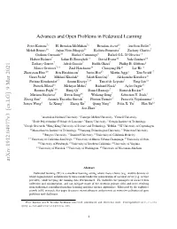 Advances and Open Problems in Federated Learning