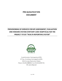 Pre-Qualification Document