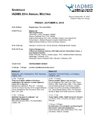 25Th Annual Meeting Program (PDF)