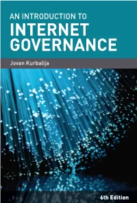 Introduction to Internet Governance