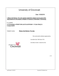 3-D Simulation of Multi Cells and Growth Model-A Case Study In