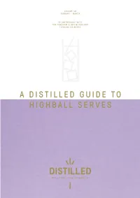 A Distilled Guide to Highball Serves Highball Serve Highball Serve