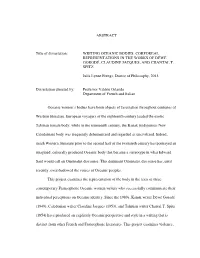 ABSTRACT Title of Dissertation
