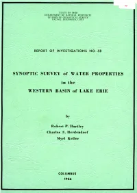 SYNOPTIC SURVEY of WATER PROPERTIES WESTERN