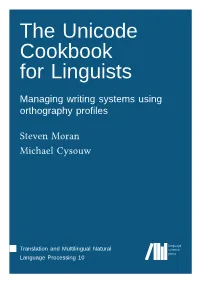 The Unicode Cookbook for Linguists