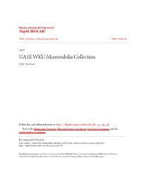 UA1E WKU Memorabilia Collection WKU Archives