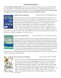 2019 Lyman Summer Reading List