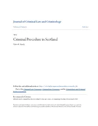 Criminal Procedure in Scotland Edwin R