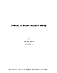 Database Performance Study