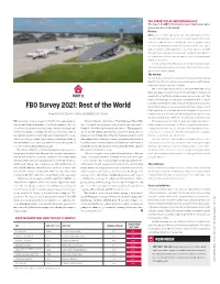 FBO Survey 2021: Rest of the World