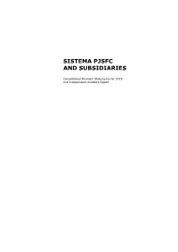 Sistema Pjsfc and Subsidiaries