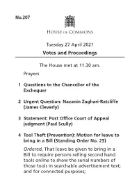 View Votes and Proceedings (Large Print