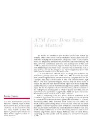 ATM Fees: Does Bank Size Matter?