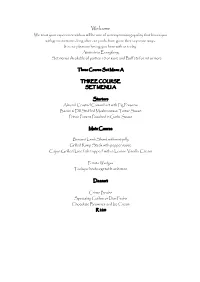 Breakfast Buffet Menu G