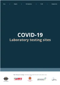 COVID-19 Laboratory Testing Sites