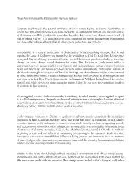 God's Incommunicable Attributes by Herman Bavinck Scripture Itself Reveals the General Attributes of God's Nature Before, An