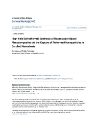 High Yield Solvothermal Synthesis of Hexaniobate Based Nanocomposites Via the Capture of Preformed Nanoparticles in Scrolled Nanosheets