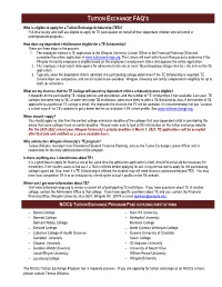 Tuition Exchange Application