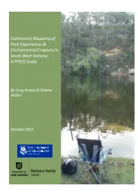Community Mapping of Park Experiences & Environmental