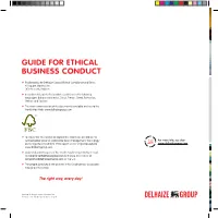 Guide for Ethical Business Conduct Integrity
