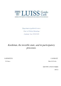Kurdistan, the Invisible State, and Its Participatory Processes