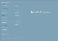 Airlines T: +33 (0)14 268 6000 T: +46 (0)85 063 2000 Vonnick.Le.Guillou@Twobirds.Com Jorgen.Ekstrom@Twobirds.Com