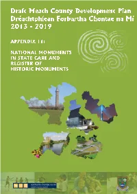 Appendix 11 National Monuments in State Care & Register of State