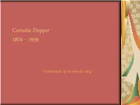 Cornelis Dopper 1870 - 1939