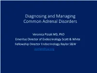 Diagnosing and Managing Common Adrenal Disorders