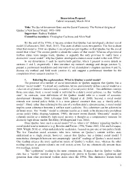 Dissertation Proposal Gabriel Arsenault, March 2014