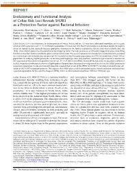 Evolutionary and Functional Analysis of Celiac Risk Loci Reveals SH2B3 As a Protective Factor Against Bacterial Infection
