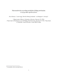 Macromolecular Crowding Modulates Folding Mechanism of Α/Β Protein Apoflavodoxin