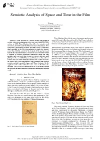 Semiotic Analysis of Space and Time in the Film