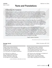 Texts and Translations