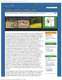 USARMY/NASA Redstone Arsenal, Superfund Site Profile