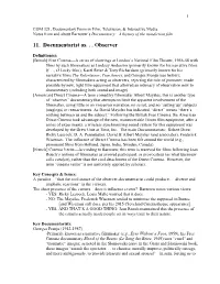 COM 321, Documentary Form in Film & Television