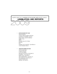 Legislation and Reports 2009Legislation and Reports