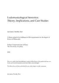 Ludomusicological Semiotics: Theory, Implications, and Case Studies
