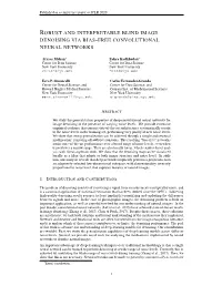 Robust and Interpretable Blind Image Denoising Via