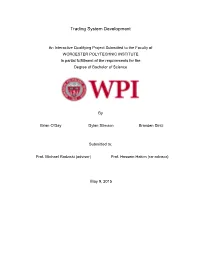 Trading System Development