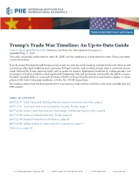 Trump's Trade War Timeline: an Up-To-Date Guide