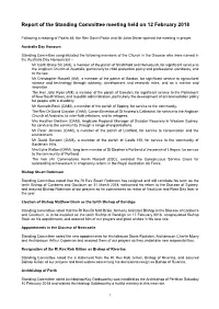 2018 Standing Committee Meeting Record
