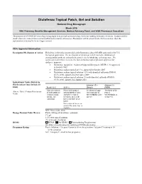 Diclofenac Topical Patch Gel Solution Monograph
