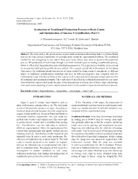 Evaluation of Traditional Production Process of Rock Candy and Optimization of Sucrose Crystallization (Part 1)