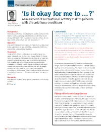 'Is It Okay for Me to … ?' Assessment of Recreational Activity Risk