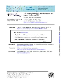 Ligand for Bovine CD5 the Identification and Characterization of A