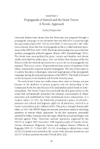 Propaganda of Hatred and the Great Terror. a Nordic Approach
