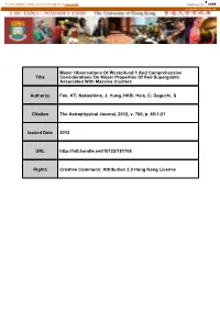 Title Maser Observations of Westerlund 1 and Comprehensive