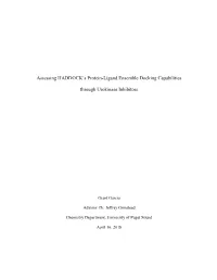 Assessing HADDOCK's Protein-Ligand Ensemble Docking Capabilities Through Urokinase Inhibitors